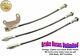 STAINLESS BRAKE HOSE SET Ford LTD 1969 Early Front Drum, witho WER rear axle