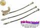 STAINLESS BRAKE HOSE SET Mercury Marquis 1969 Early Front Drum