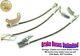 STAINLESS BRAKE HOSE SET Mercury Marquis 1969 Late Front Drum