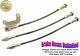STAINLESS BRAKE HOSE SET Mercury Monterey 1969 Early, Before 4-1-69, Front Drum