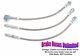 STAINLESS BRAKE HOSE SET Plymouth Road Runner 1972 Front Disc