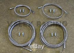 Stainless Main Front & Rear Brake Line Replacement Kit for 94-01 Acura integra