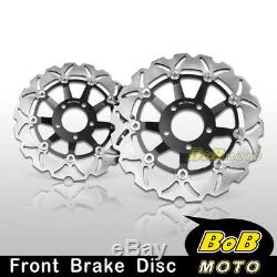 Stainless Steel Front Brake Disc Rotor 2pcs For Suzuki SV 650 S 1999-2001 2002