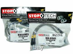 StopTech Stainless Steel Brake Line Kit F&R for 05-13 Ford Mustang with ABS Only