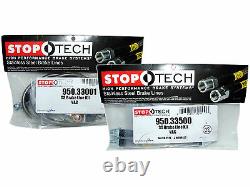 Stoptech Stainless Steel Braided Brake Lines (Front & Rear Set / 33001+33500)