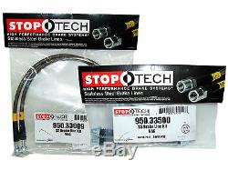 Stoptech Stainless Steel Braided Brake Lines (Front & Rear Set / 33009+33500)