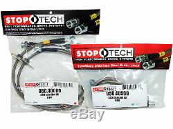 Stoptech Stainless Steel Braided Brake Lines (Front & Rear Set / 40000+40500)