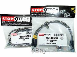 Stoptech Stainless Steel Braided Brake Lines (Front & Rear Set / 40008+40506)