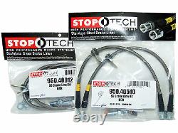 Stoptech Stainless Steel Braided Brake Lines (Front & Rear Set / 40012+40510)