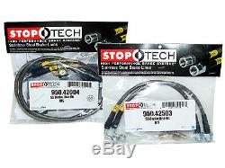 Stoptech Stainless Steel Braided Brake Lines (Front & Rear Set / 42004+42503)