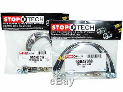 Stoptech Stainless Steel Braided Brake Lines (Front & Rear Set / 42012+42503)
