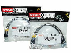 Stoptech Stainless Steel Braided Brake Lines (Front & Rear Set / 44000+44500)