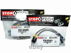 Stoptech Stainless Steel Braided Brake Lines (Front & Rear Set / 44005+44505)