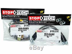 Stoptech Stainless Steel Braided Brake Lines (Front & Rear Set / 45005+45502)