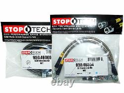 Stoptech Stainless Steel Braided Brake Lines (Front & Rear Set / 46005+46504)