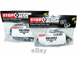 Stoptech Stainless Steel Braided Brake Lines (Front & Rear Set / 47003+47503)