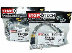 Stoptech Stainless Steel Braided Brake Lines (Front & Rear Set / 61003+61501)
