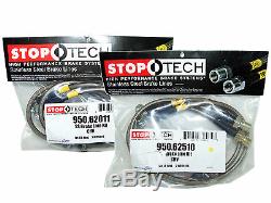 Stoptech Stainless Steel Braided Brake Lines (Front & Rear Set / 62011+62510)
