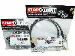 Stoptech Stainless Steel Braided Brake Lines (Front & Rear Set / 63003+63501)