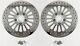 Super Spoke Polished Stainless Dual Front 11.5 Disc Brake Rotors Harley Touring