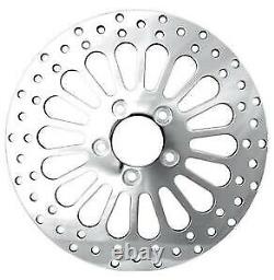 Super Spoke Polished Stainless Dual Front 11.8 Brake Rotors Bolts Harley Touring