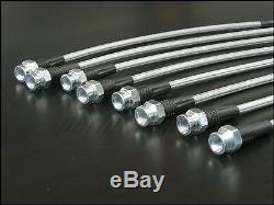 Techna-Fit Stainless Steel Braided Brake Lines 1983-1989 Mitsubishi Starion