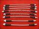 Techna-Fit Stainless Steel Braided Brake Lines 1989-1990 Mitsubishi Eclipse DSM