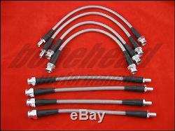 Techna-Fit Stainless Steel Braided Brake Lines 1990-1994 Mitsubishi Eclipse AWD