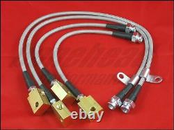 Techna-Fit Stainless Steel Braided Brake Lines for 2009-2013 Nissan GT-R R35