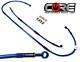 Yamaha YZ250F YZ450F Brake Lines 2005-2007 Front Rear Trans Blue Stainless Steel