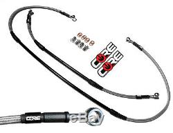 Yamaha Yz250f 2005-2006 Stainless Steel Braided Front And Rear Brake Line Kit